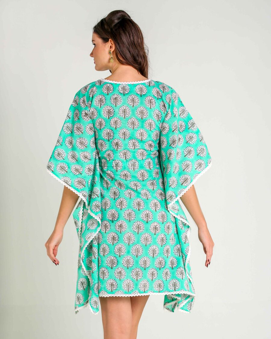 Tropical Breeze Sustainable Cotton Kaftan for Women