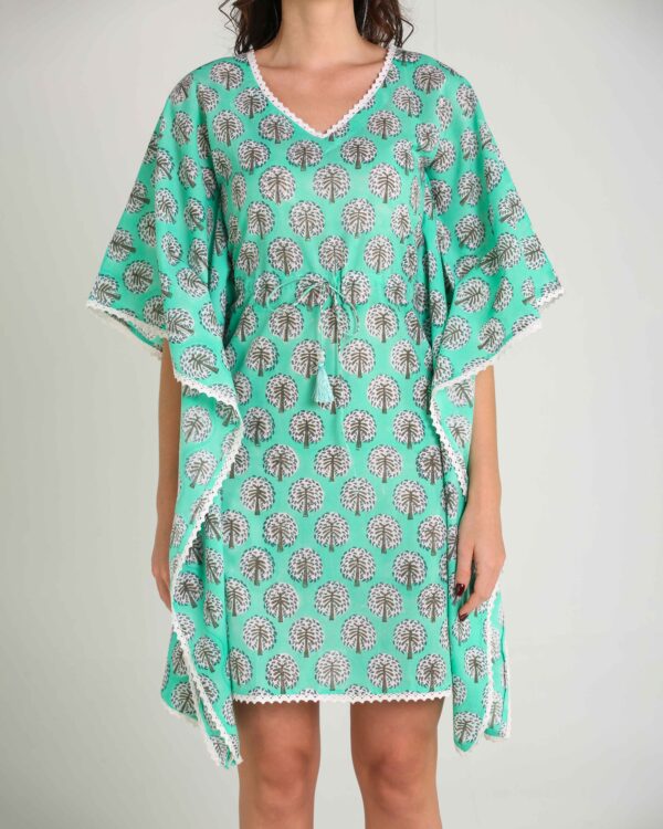Tropical Breeze Sustainable Cotton Kaftan for Women