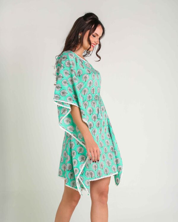 Tropical Breeze Sustainable Cotton Kaftan for Women